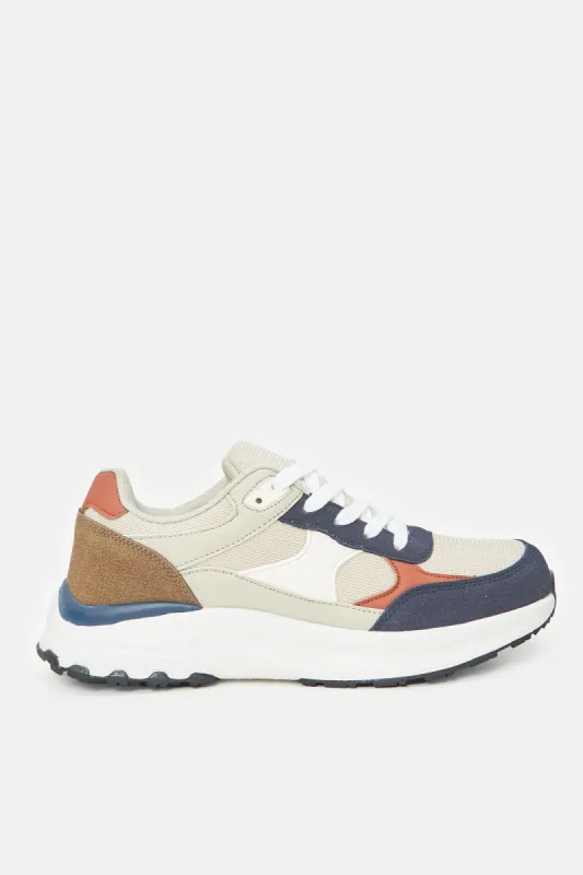 Men Assorted Color Block Chunky Sneakers sold by Redtag