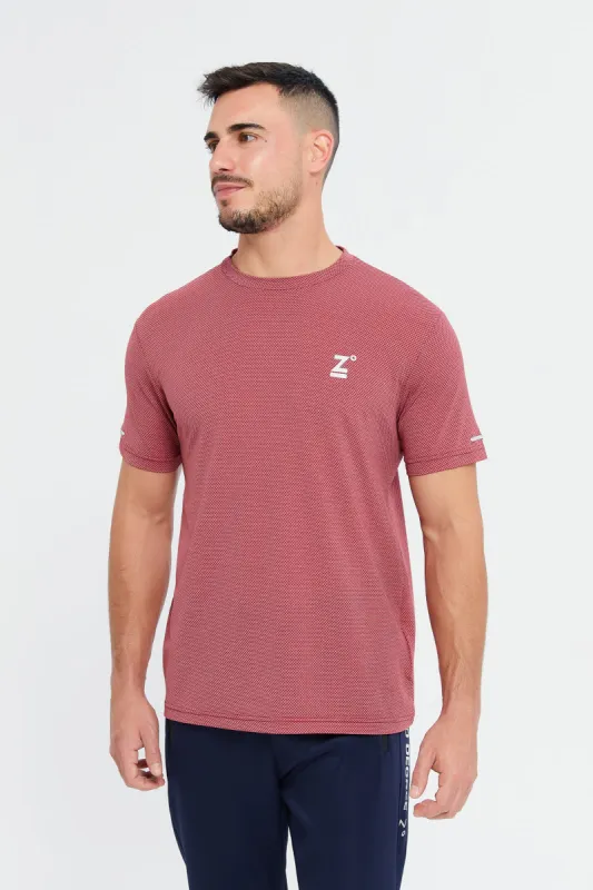 Men Pink Active T-Shirt sold by Redtag