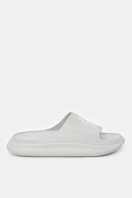Men Grey Platform Moulded Slide sold by Redtag
