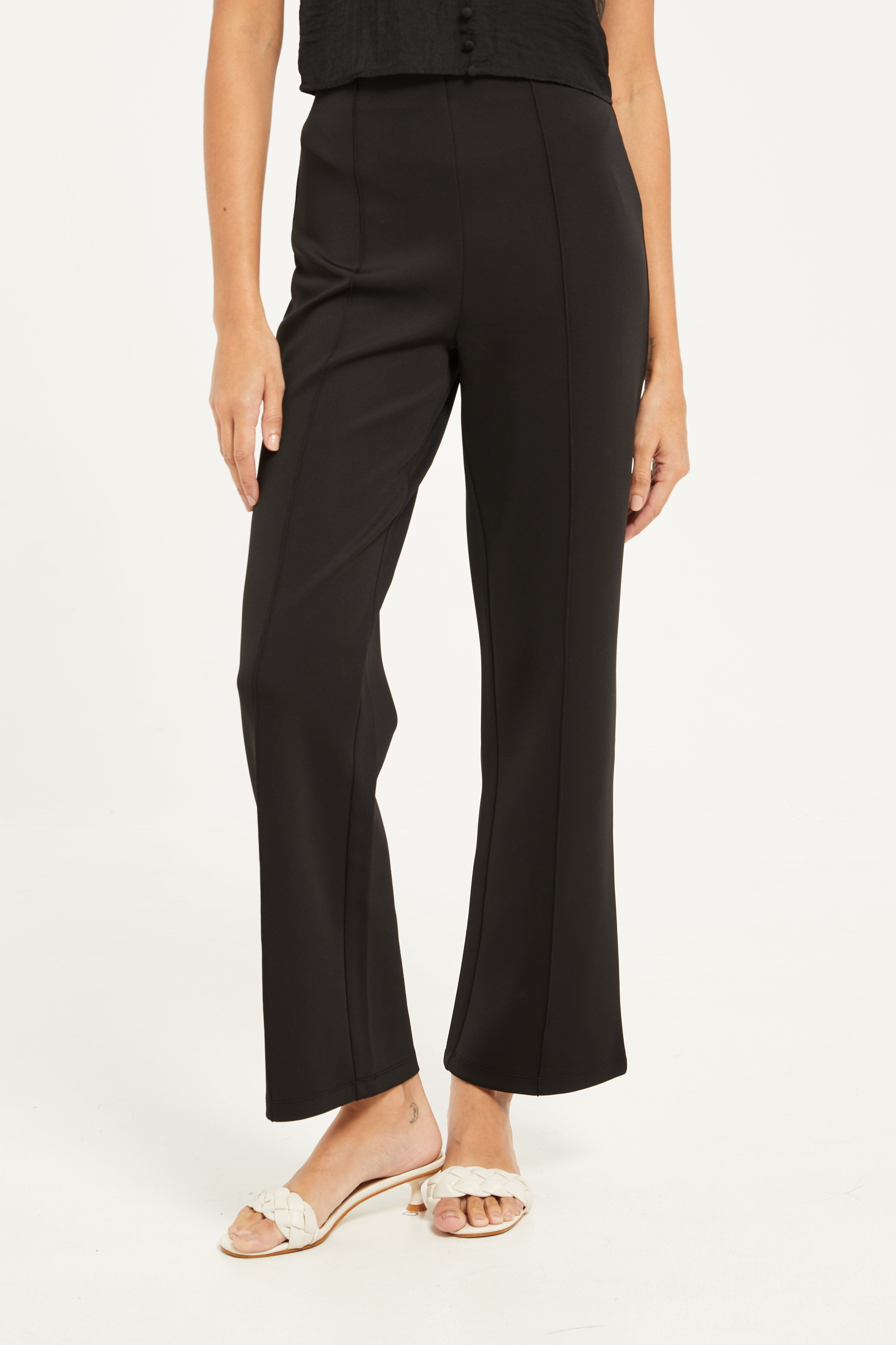 Women Black Wide Leg Trousers sold by Redtag