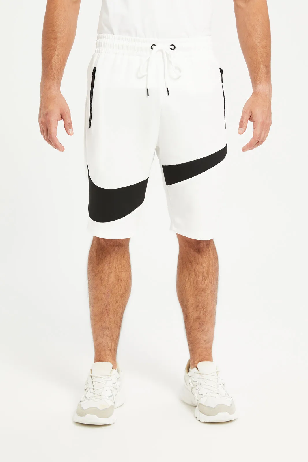 Men White Print Active Set (2 Piece) sold by Redtag product image thumbnail 4