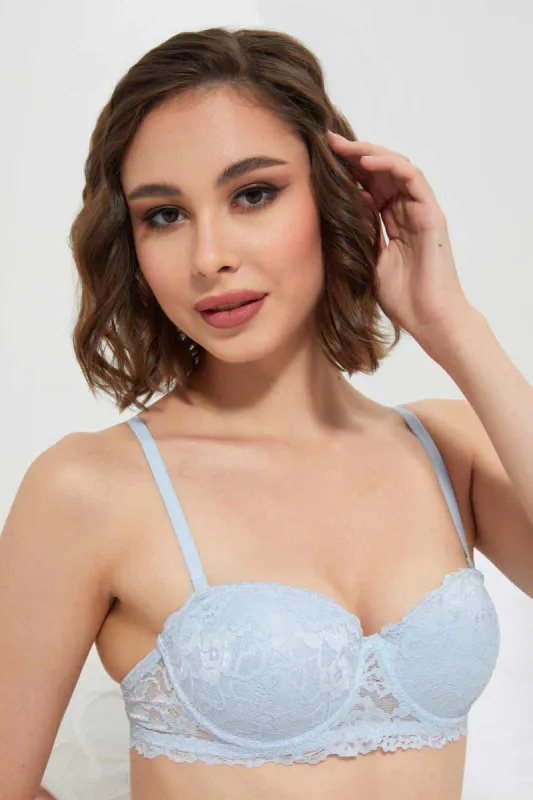Assorted Lace Padded Balconette Bra For Women (Pack of 3) sold by Redtag