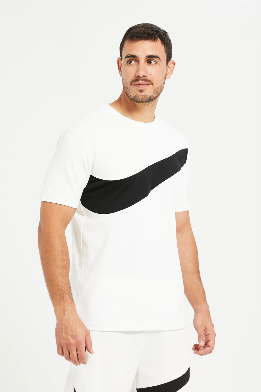 Men White Print Active Set (2 Piece) sold by Redtag product image thumbnail 3