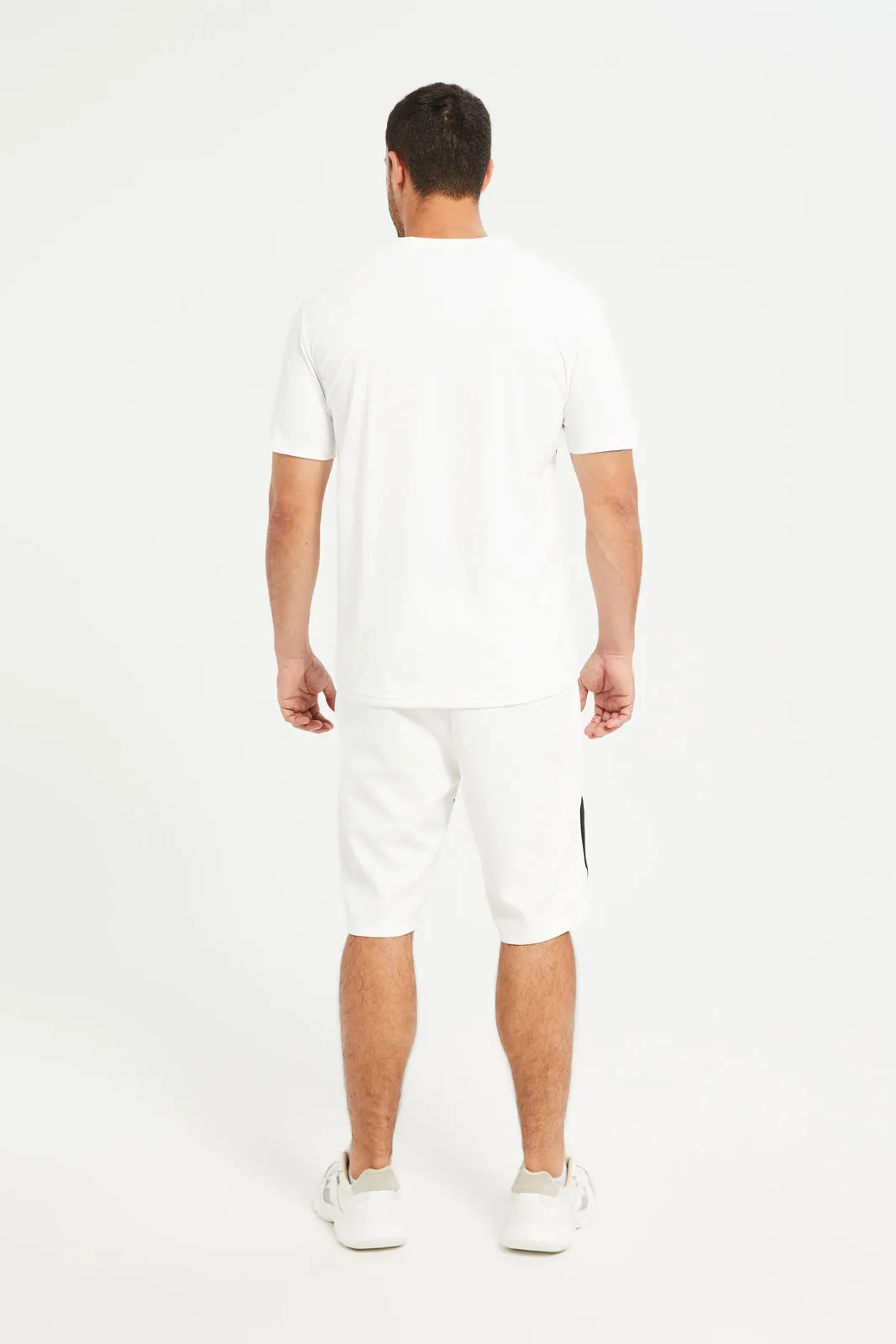 Men White Print Active Set (2 Piece) sold by Redtag product image thumbnail 2