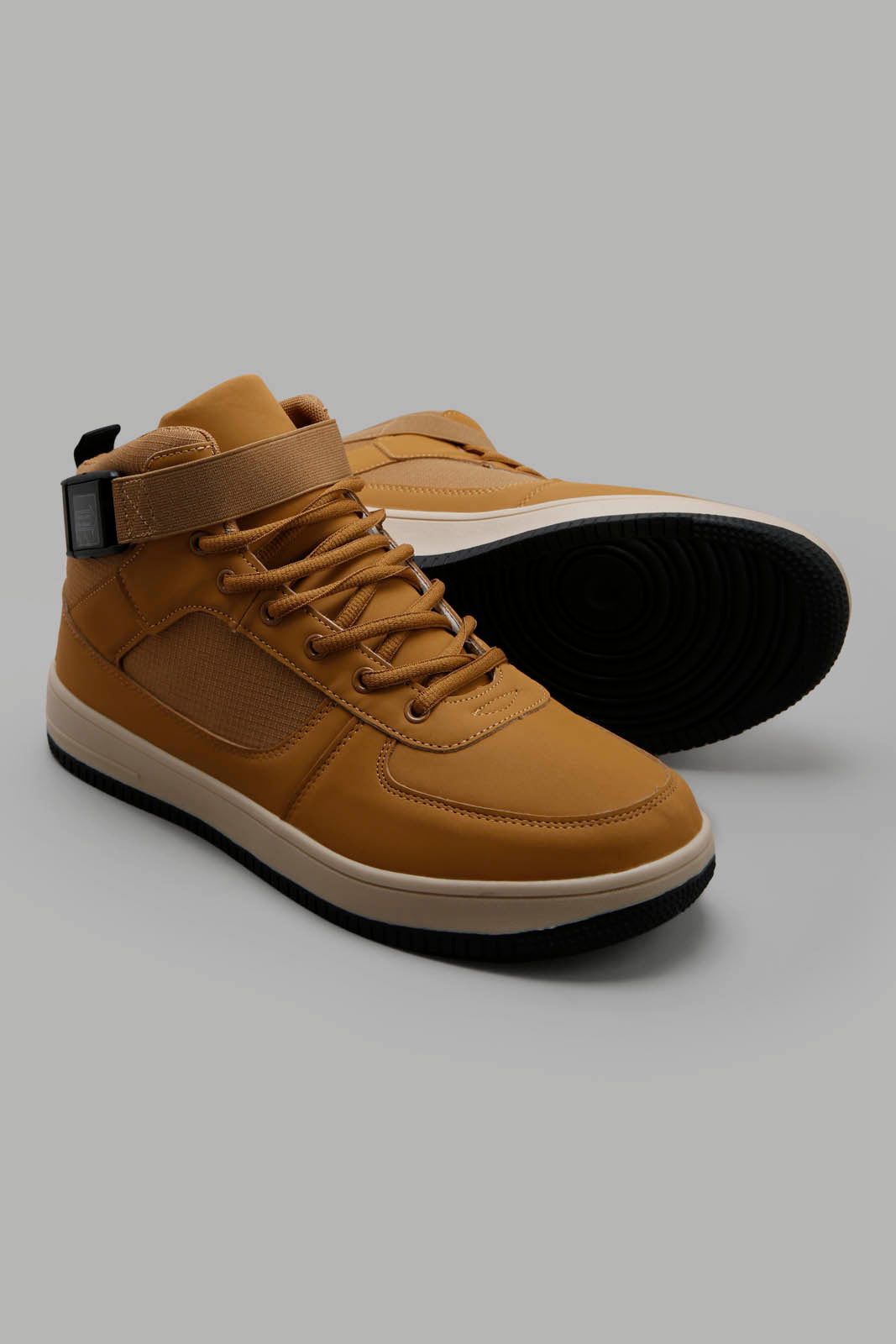 Men Tan High-Top Boots sold by Redtag product image thumbnail 3