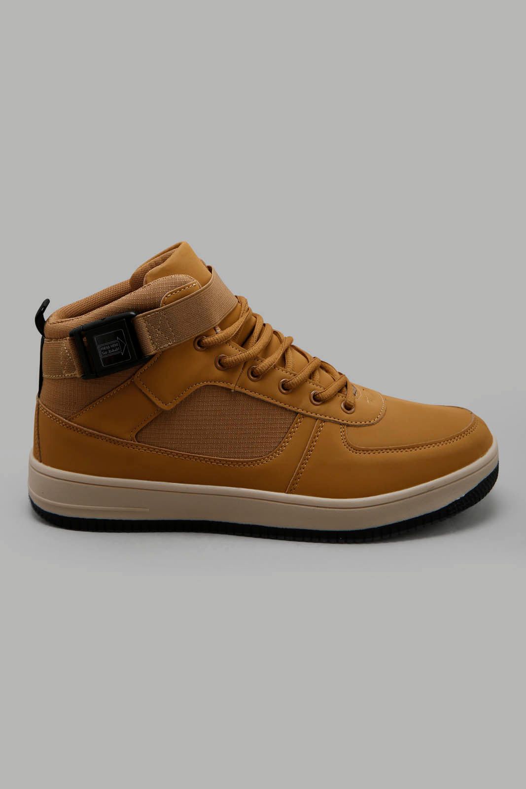 Men Tan High-Top Boots sold by Redtag product image thumbnail 4
