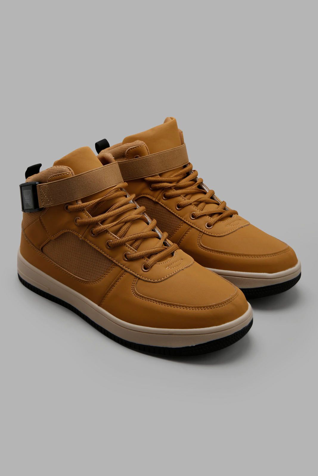 Men Tan High-Top Boots sold by Redtag