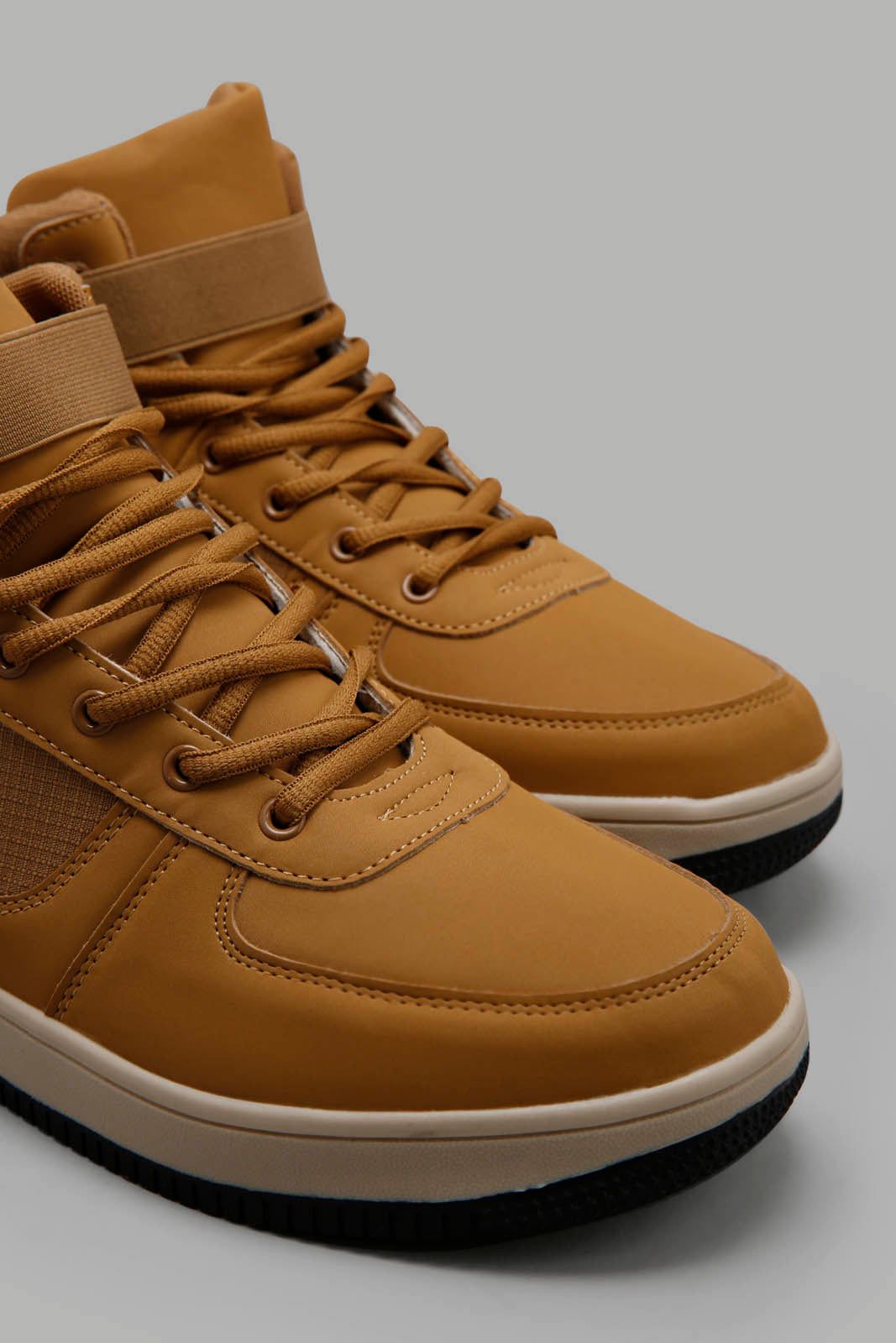 Men Tan High-Top Boots sold by Redtag product image thumbnail 2
