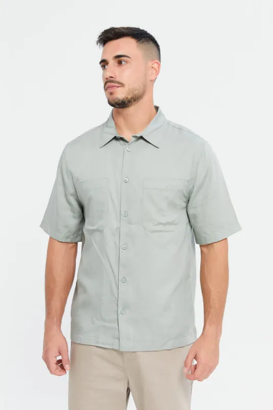 Men Green Resort Shirt sold by Redtag