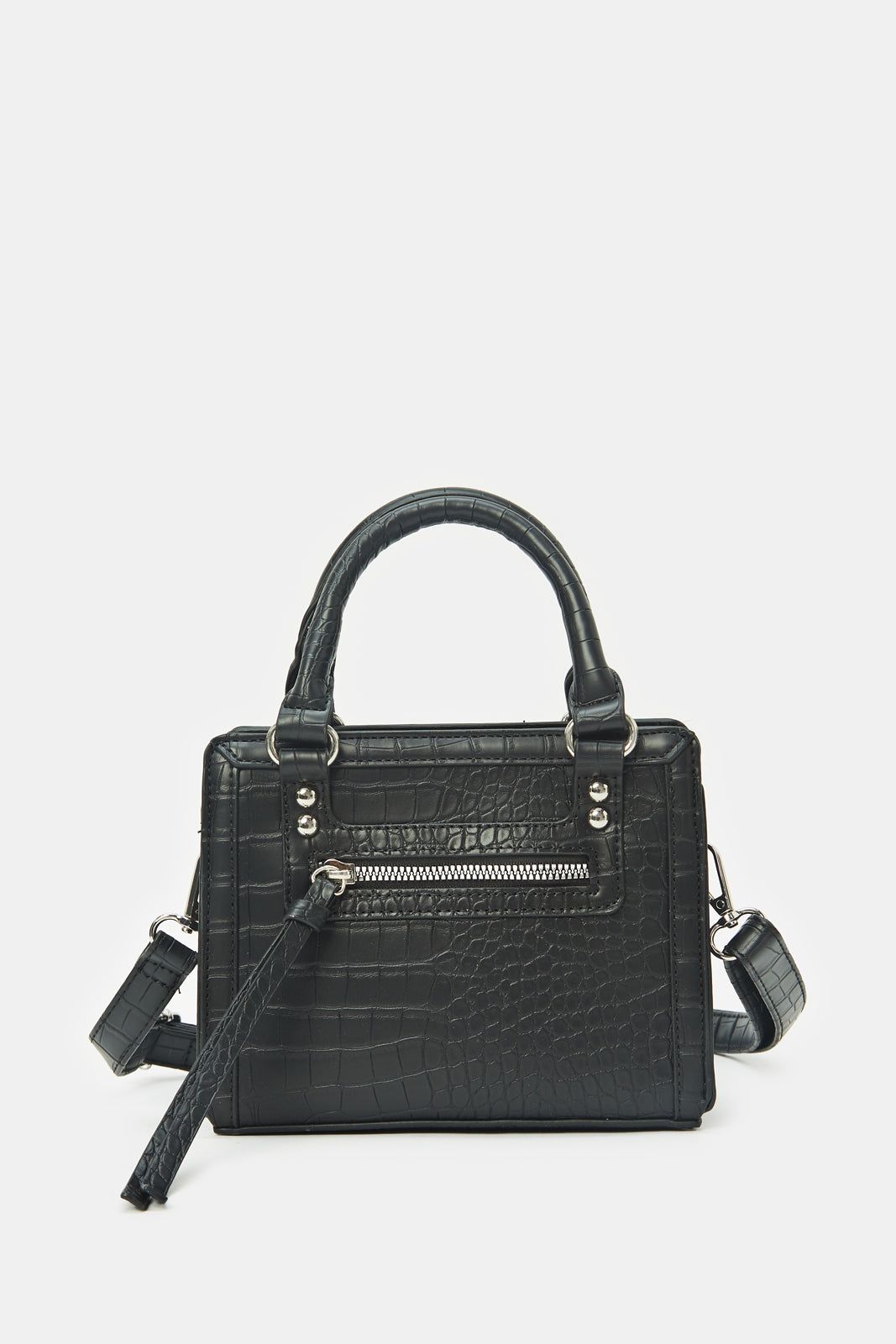 Women Black Textured Cross Body Bag sold by Redtag