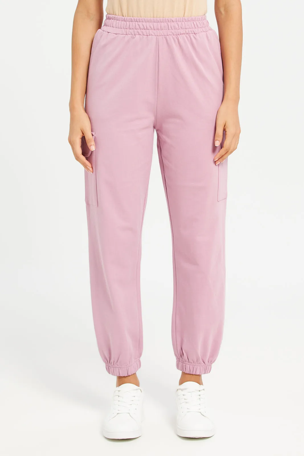 Women Pink Jogger With Utility Pockets sold by Redtag