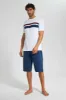 White And Navy Pyjama Set (2 Piece) sold by Redtag