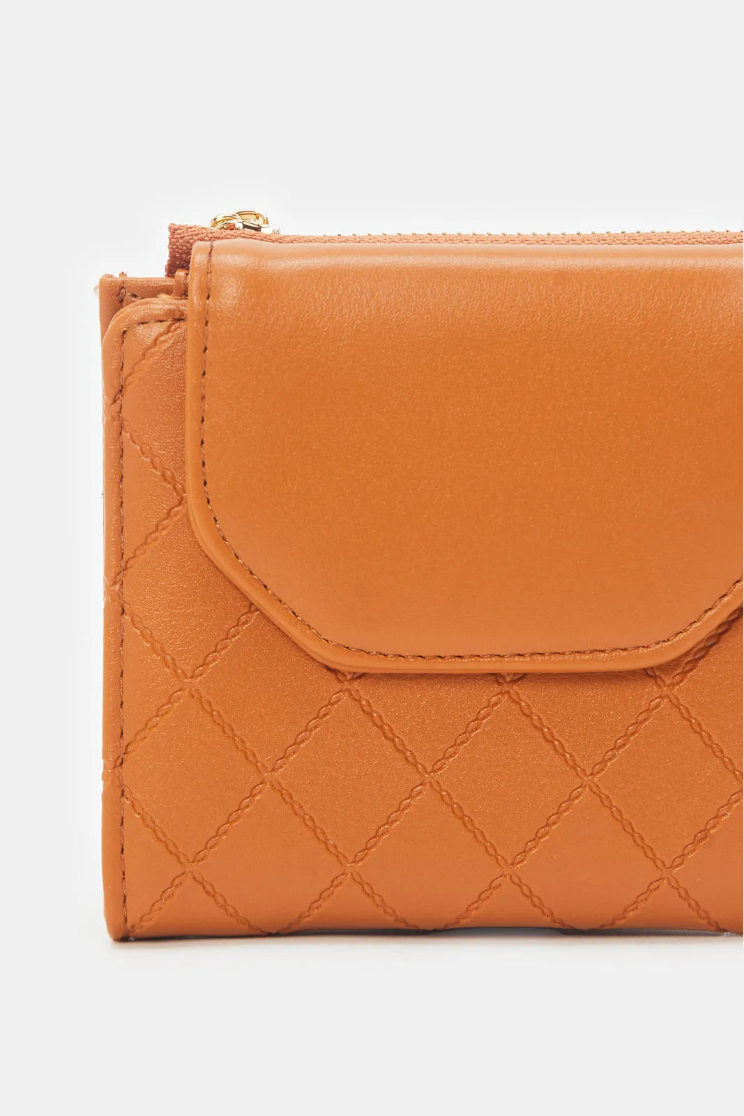 Women Brown Solid Wallet sold by Redtag product image thumbnail 2