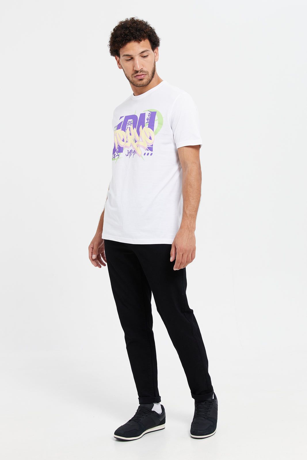 Men White Graphic T-Shirt sold by Redtag product image thumbnail 2