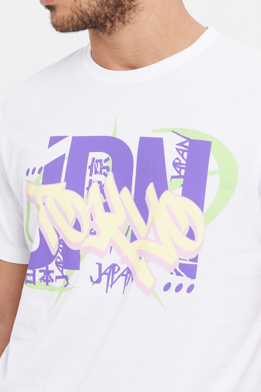 Men White Graphic T-Shirt sold by Redtag product image thumbnail 4