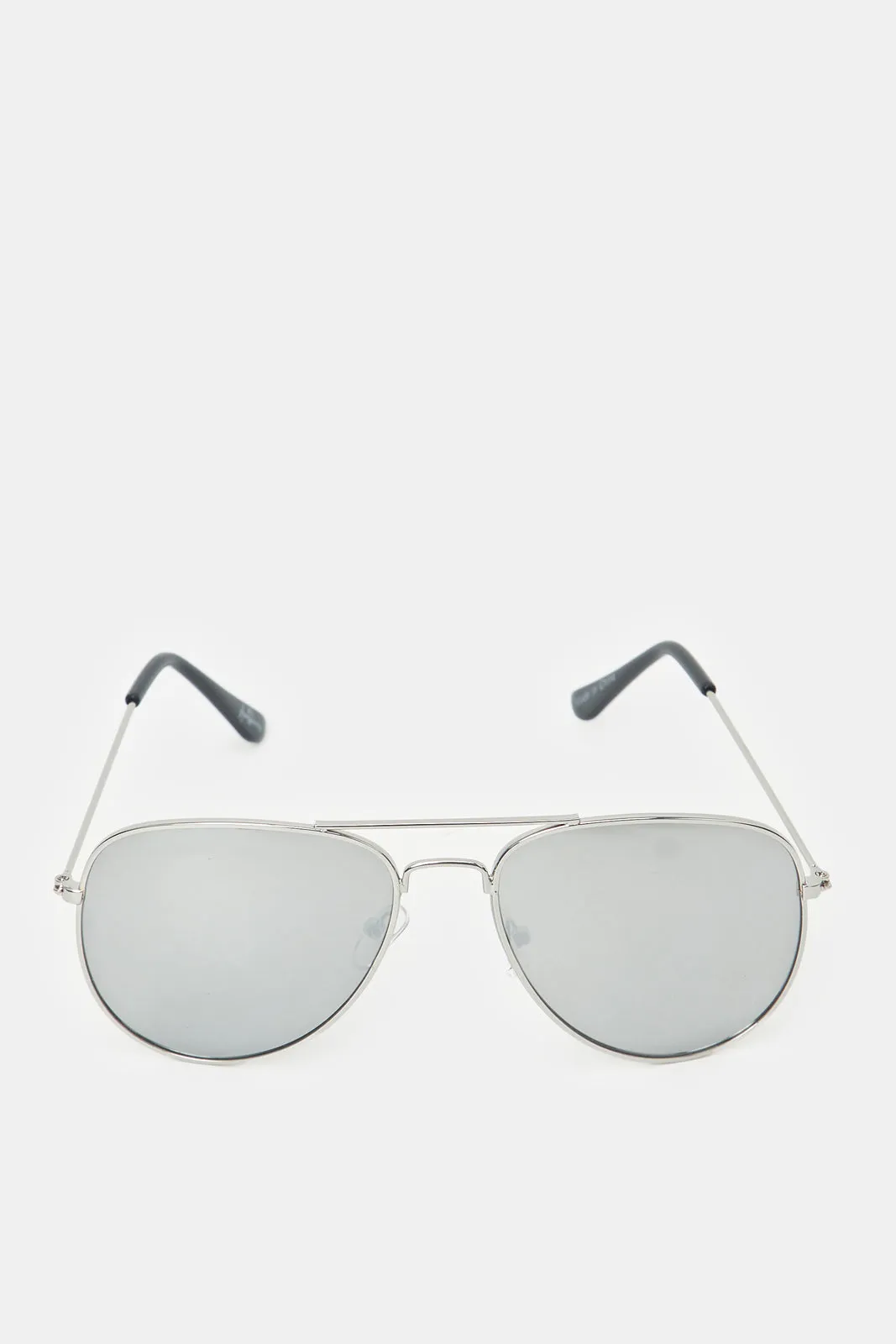 Men Silver Metal Aviator Sunglasses sold by Redtag