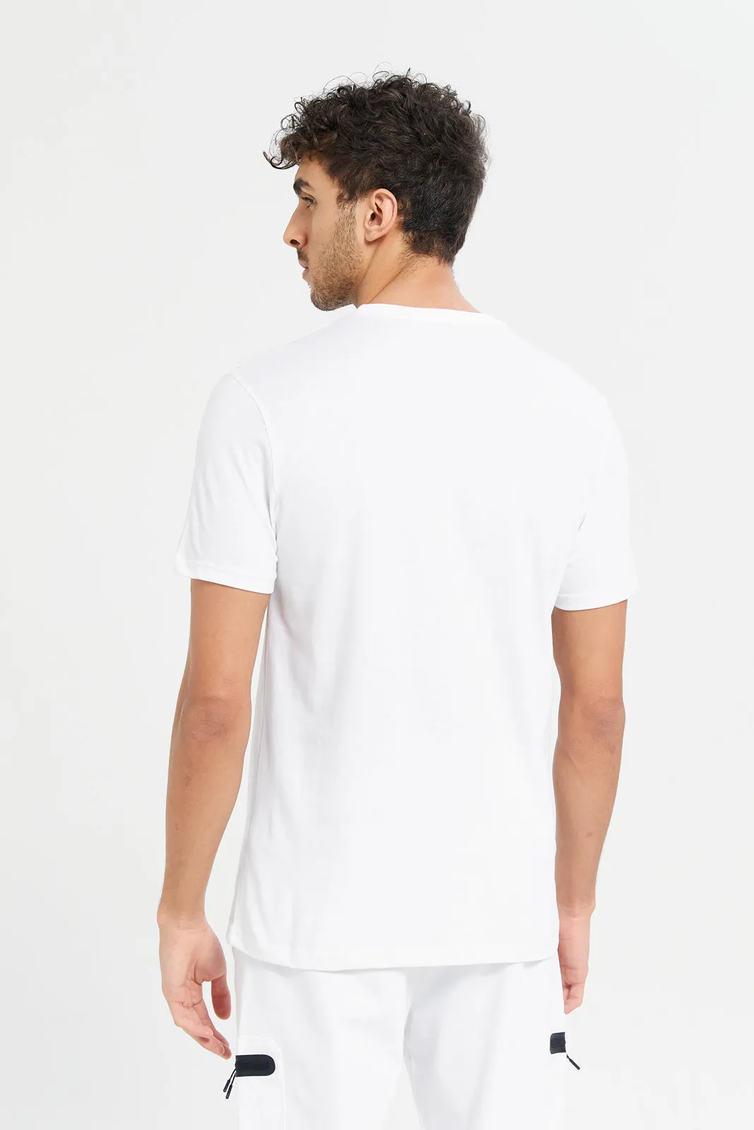 Men White Graphic T-Shirt sold by Redtag product image thumbnail 3