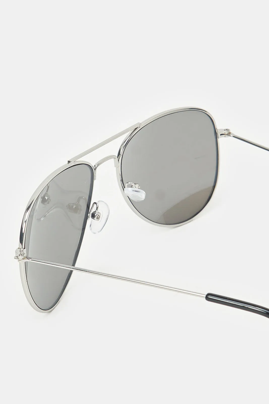 Men Silver Metal Aviator Sunglasses sold by Redtag product image thumbnail 2