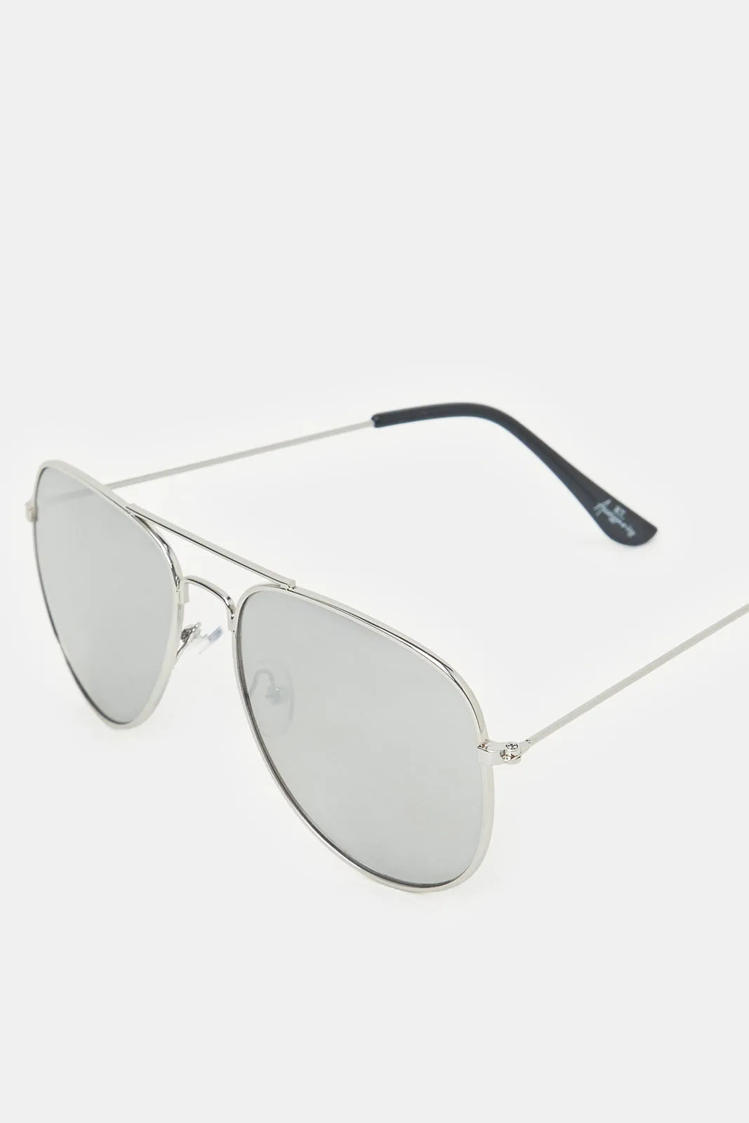 Men Silver Metal Aviator Sunglasses sold by Redtag product image thumbnail 3