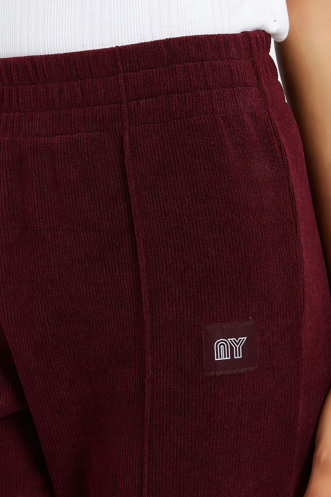 Women Burgundy Waffle Jogger sold by Redtag product image thumbnail 4
