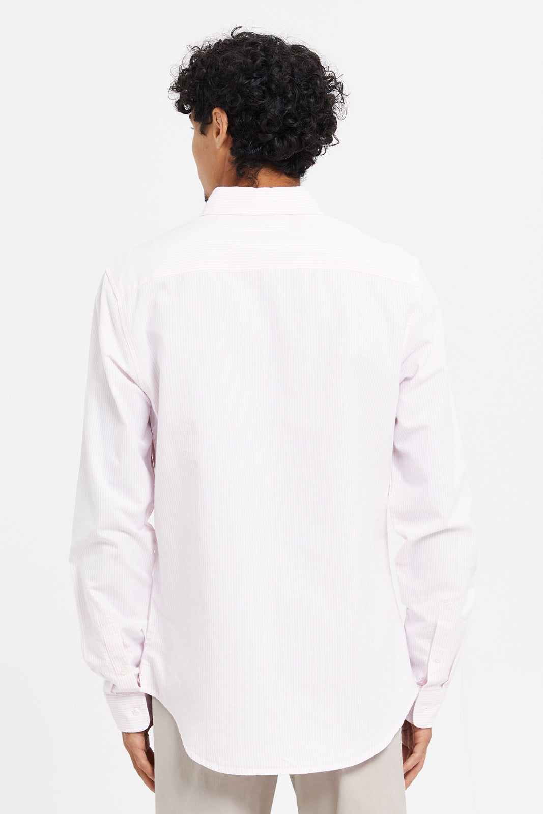 Men Pink Striped Oxford Shirt sold by Redtag product image thumbnail 3