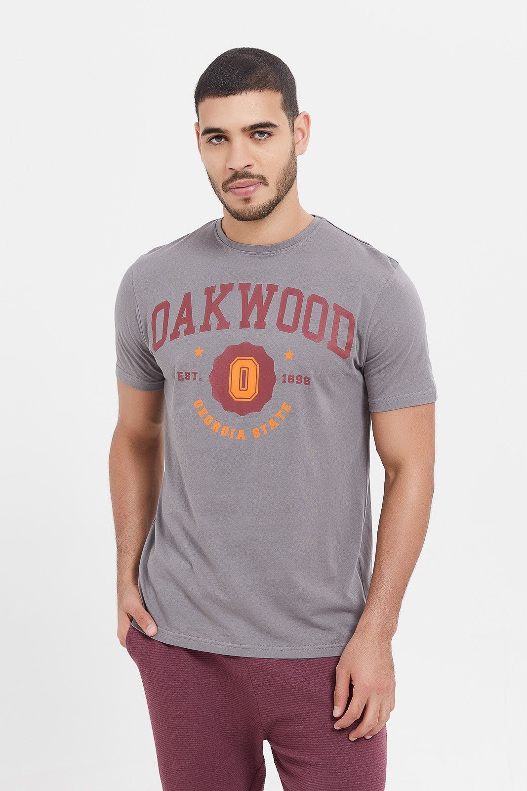 Men Grey Graphic T-Shirt sold by Redtag