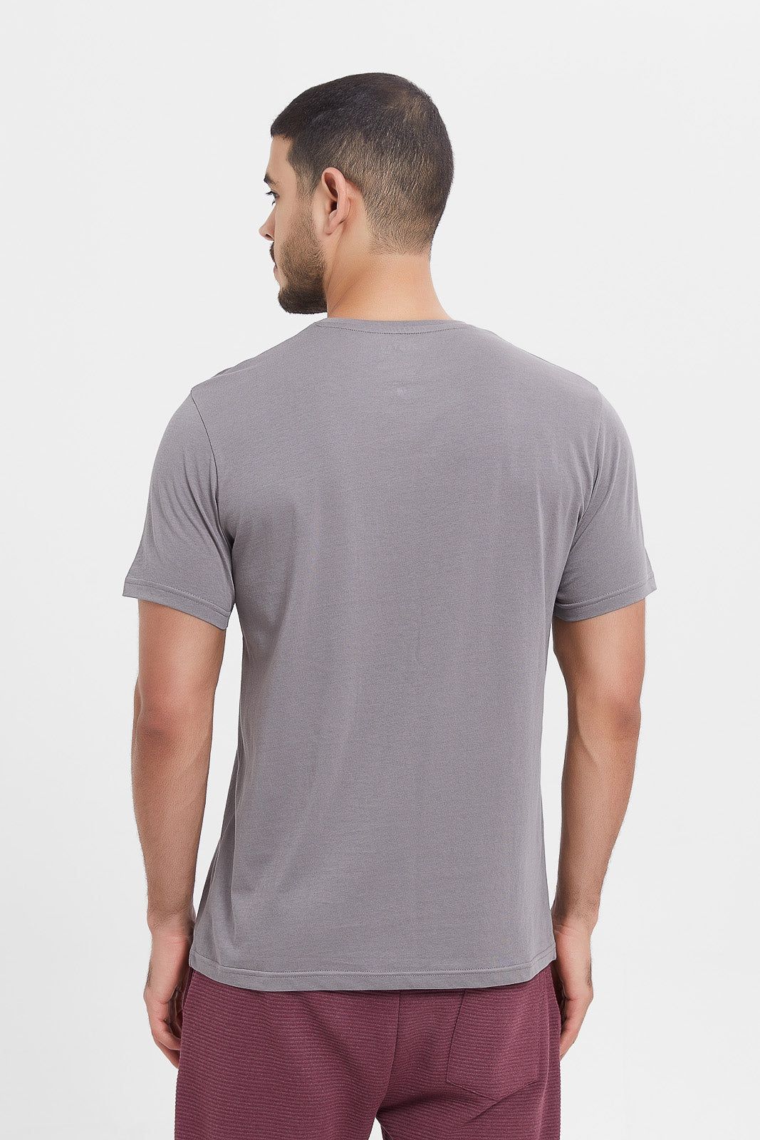Men Grey Graphic T-Shirt sold by Redtag product image thumbnail 3
