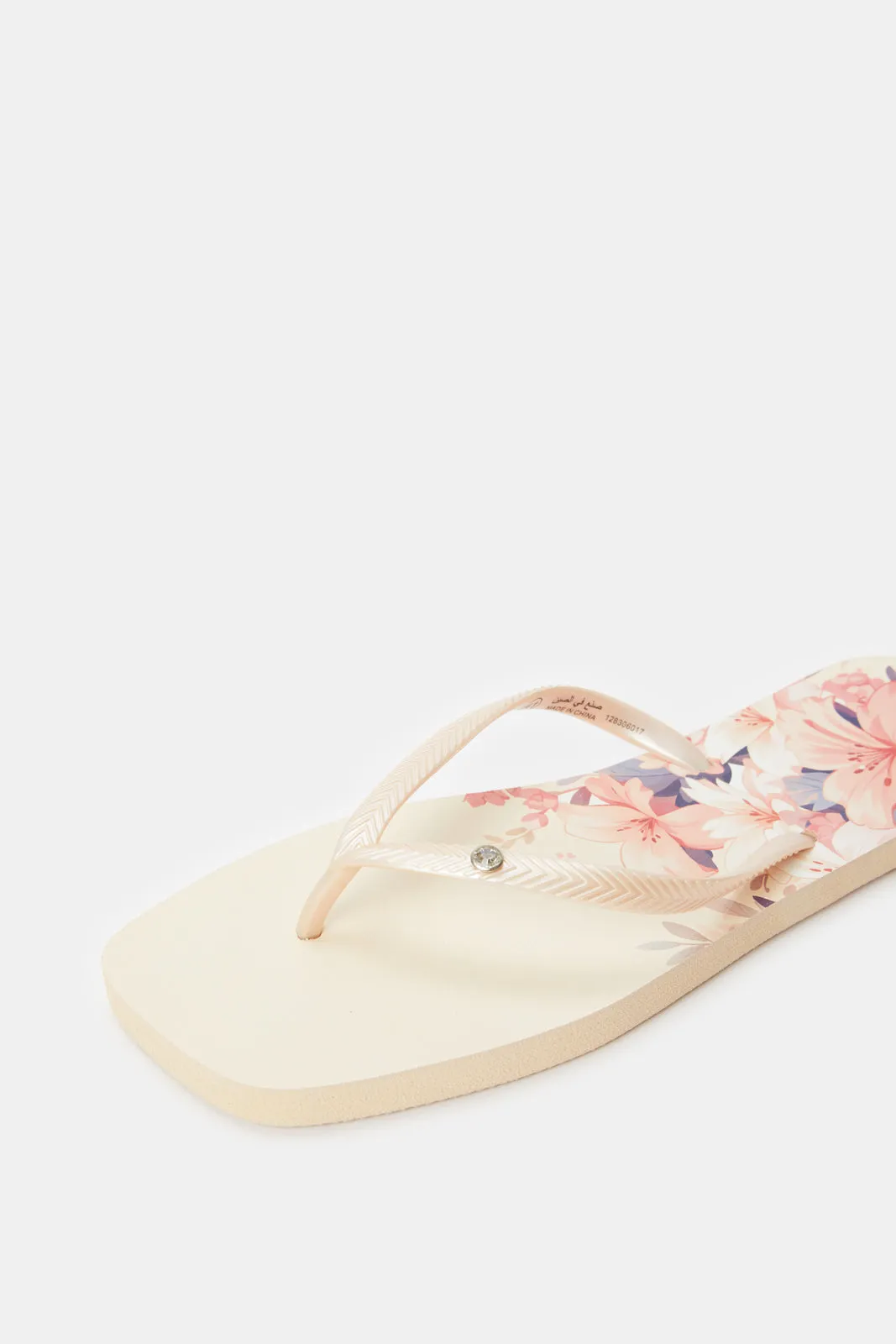 Women Pink Square Toe Flip Flop sold by Redtag product image thumbnail 3