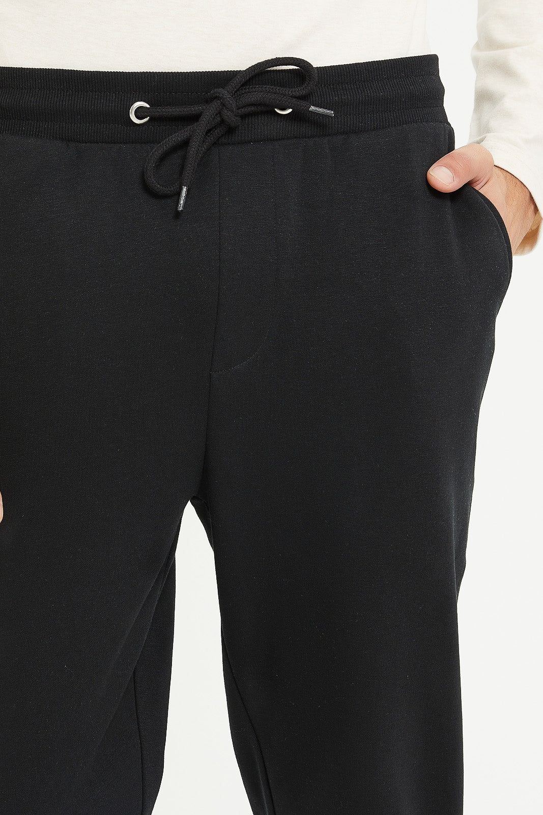 Men Black Plain Jog Pants sold by Redtag product image thumbnail 4