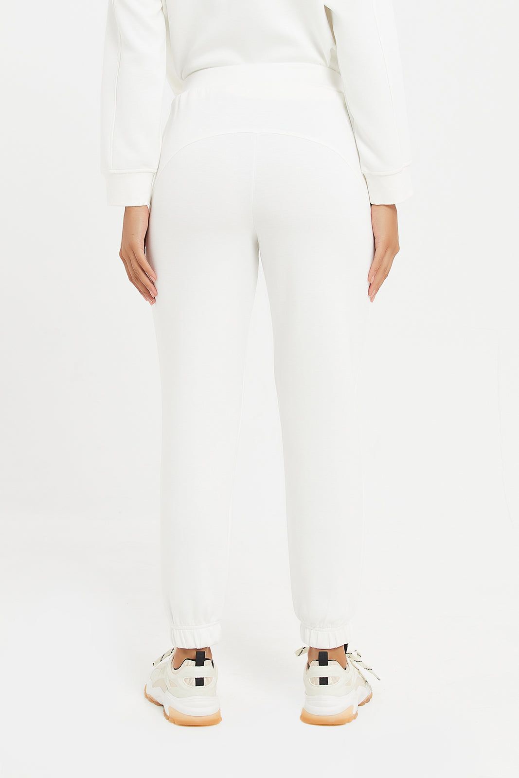 Women White Jogger Pants sold by Redtag product image thumbnail 3