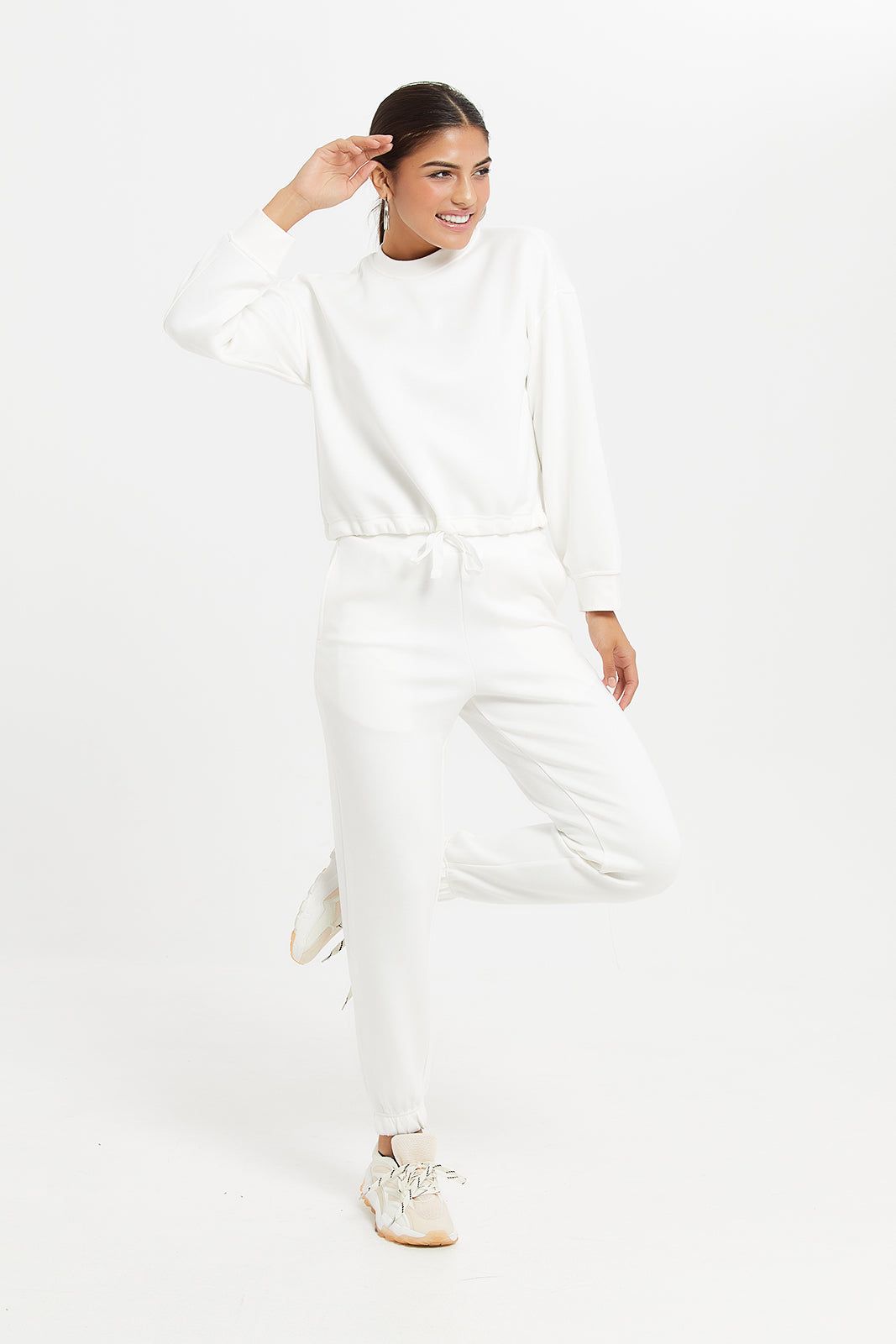 Women White Jogger Pants sold by Redtag product image thumbnail 2