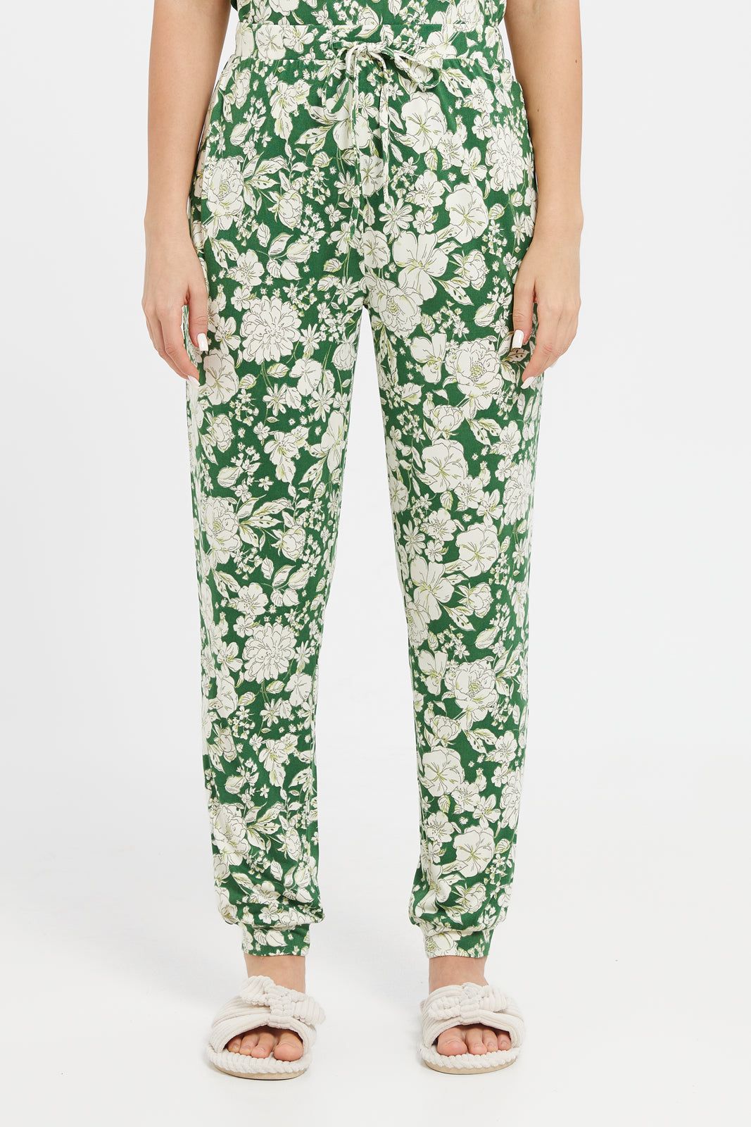 Women Green Printed Pyjama Set (2 Piece) sold by Redtag product image thumbnail 3