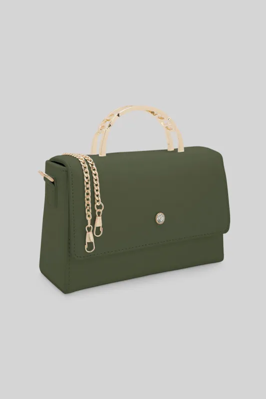 Women Green Two Faced Cross Body Bag sold by Redtag