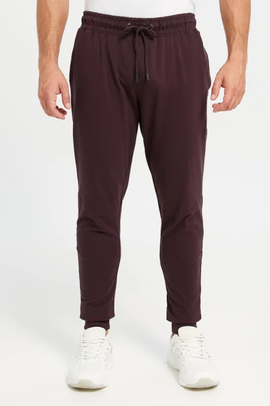 Men Burgundy Jogger Pants sold by Redtag