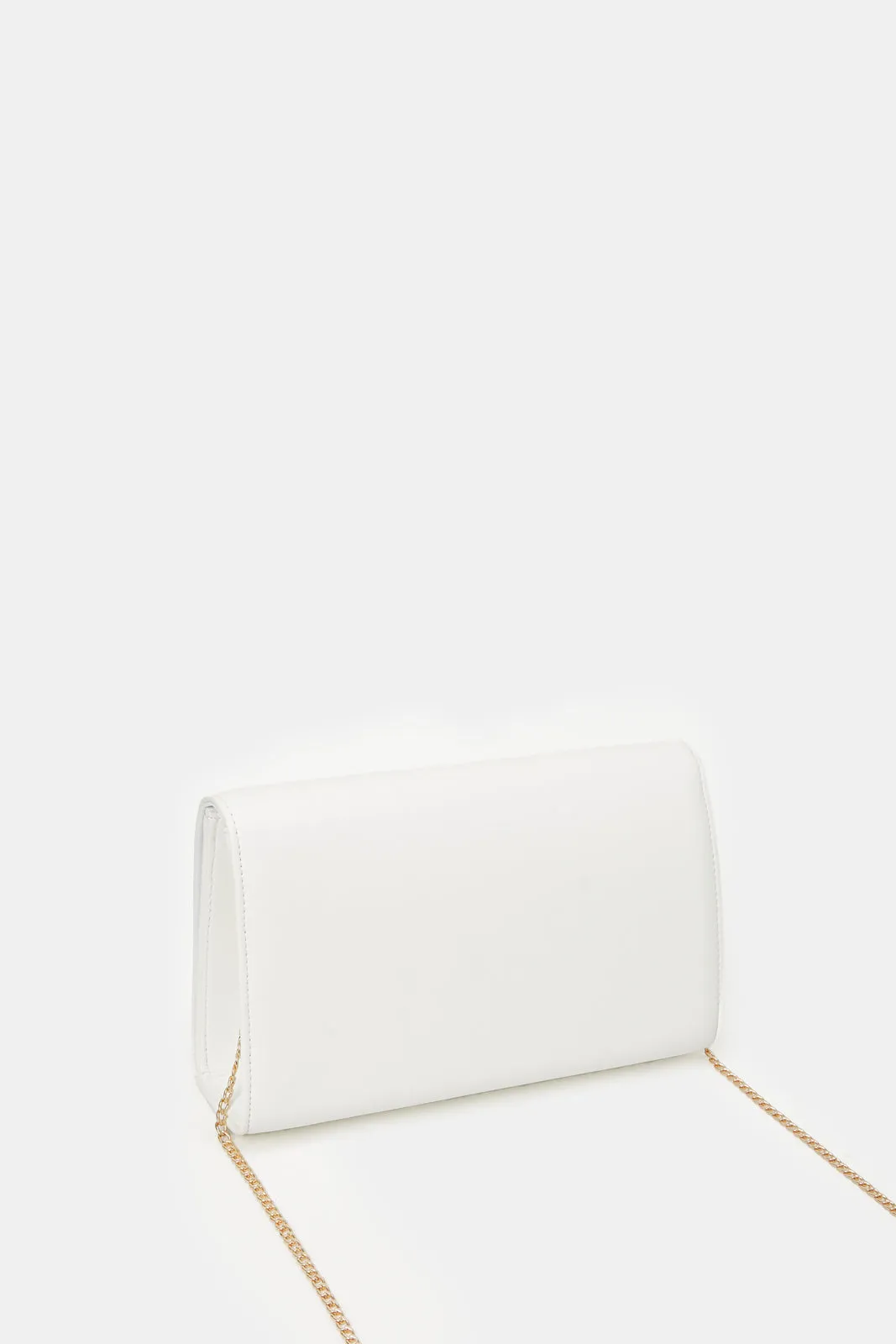 Women White Embellished Clutch Bag sold by Redtag product image thumbnail 2