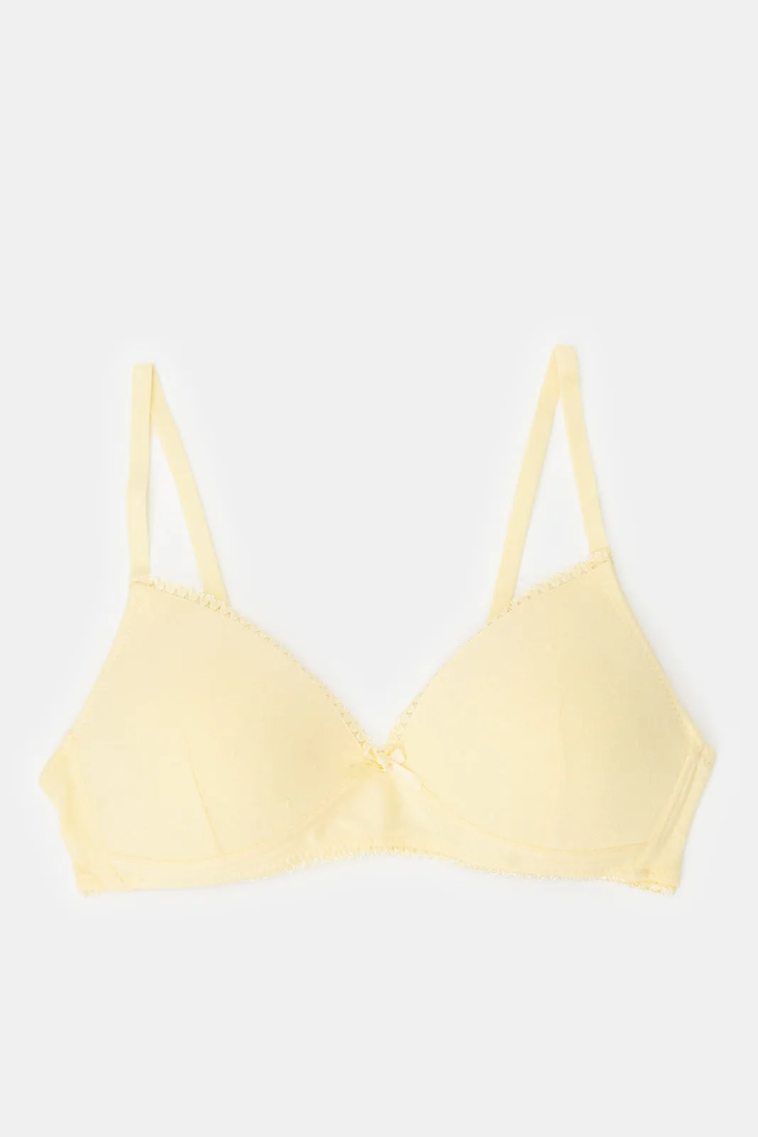 Women Yellow And Ivory Non Wired Bra Set (Pack of 2) sold by Redtag product image thumbnail 2