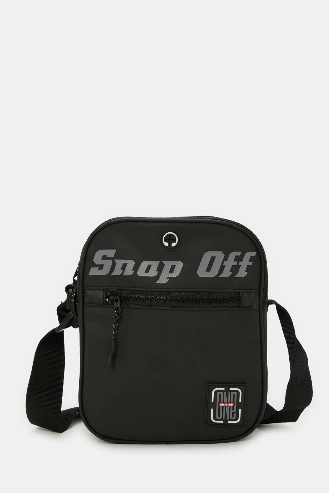 Men Black Printed Crossbody Bag sold by Redtag