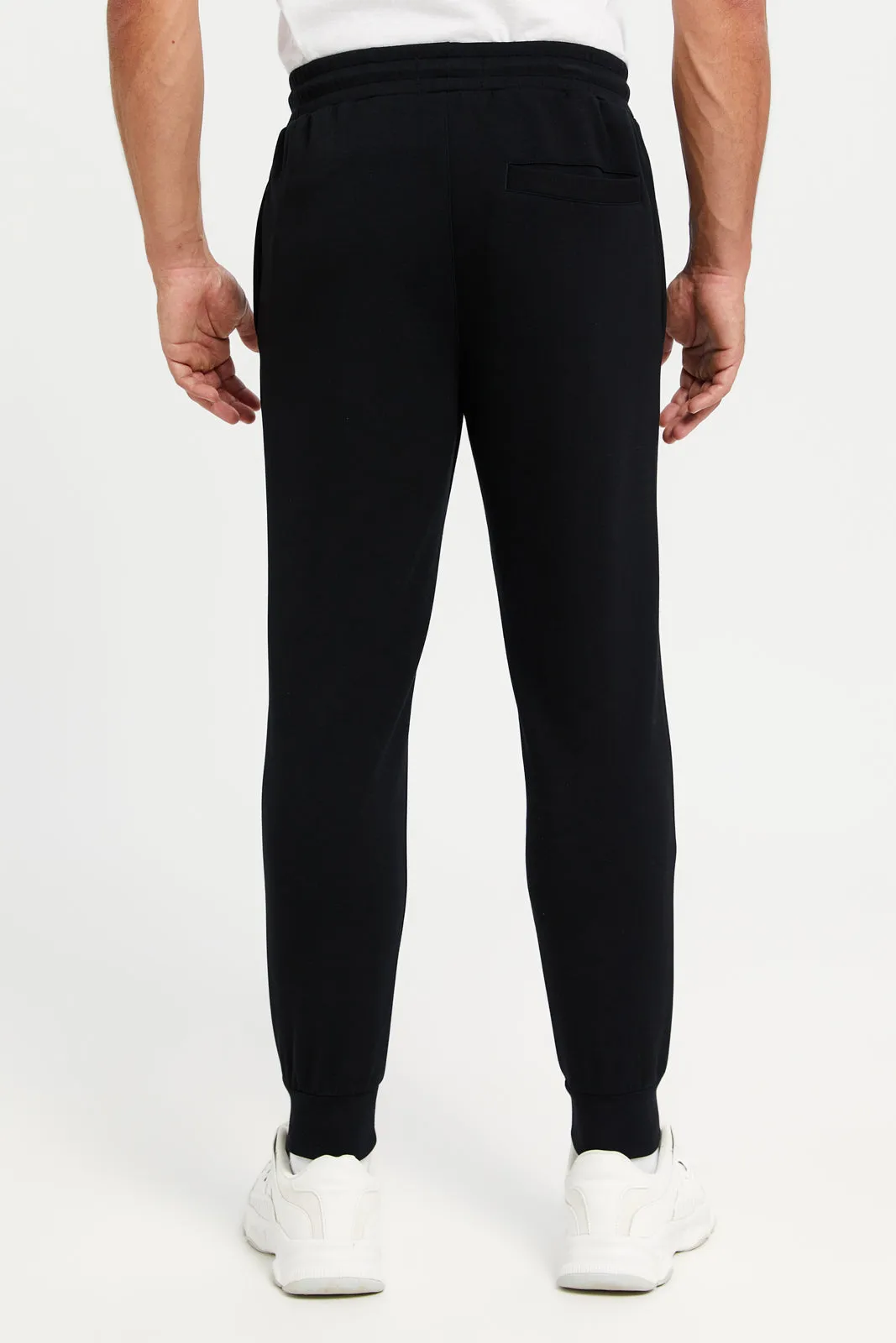 Men Black Printed Active Pants sold by Redtag product image thumbnail 3