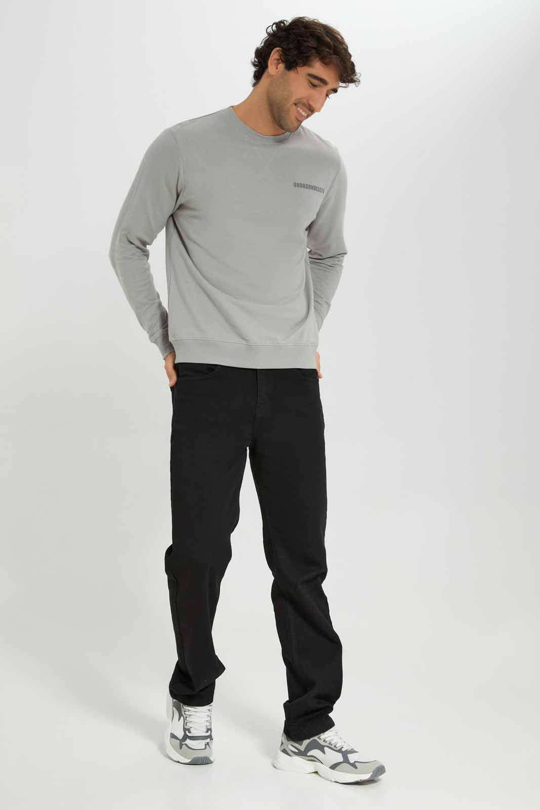 Men Grey Graphic Sweatshirt sold by Redtag product image thumbnail 2