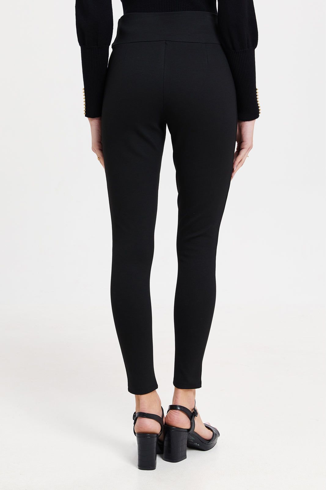 Women Black Slim Fit Leggings sold by Redtag product image thumbnail 3