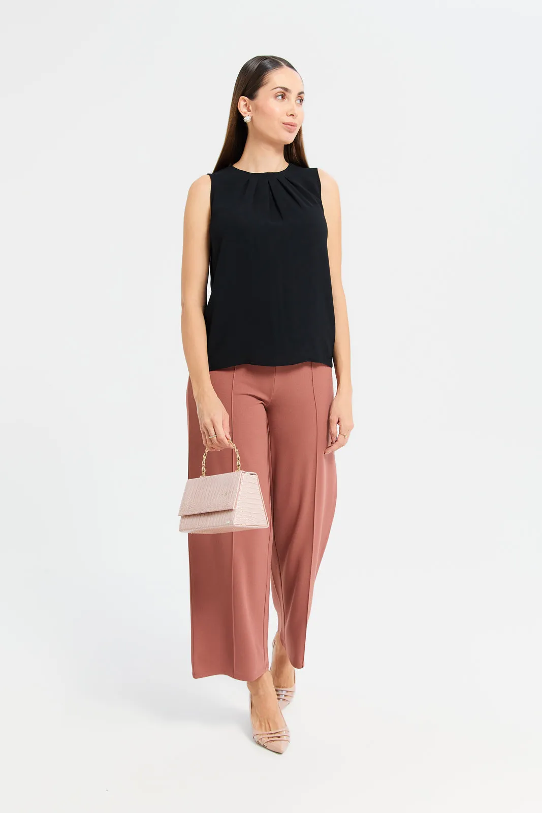 Woman Black Sleeveless Blouse sold by Redtag product image thumbnail 2