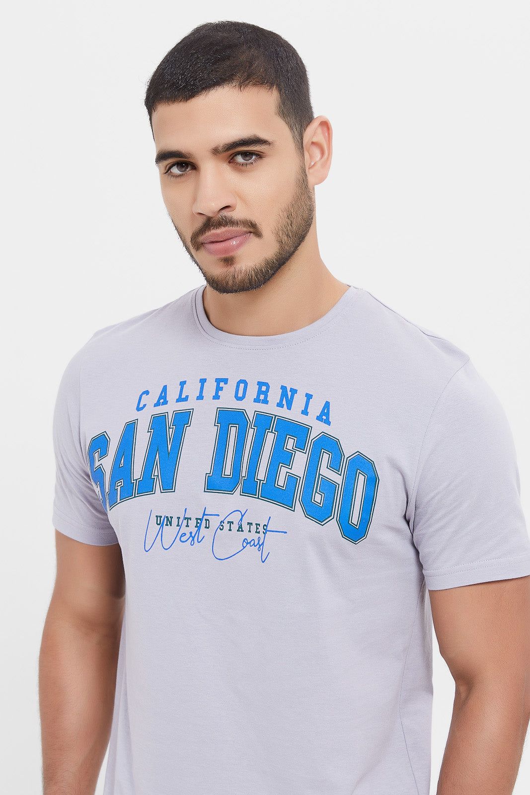 Men Blue Graphic T-Shirt sold by Redtag product image thumbnail 4