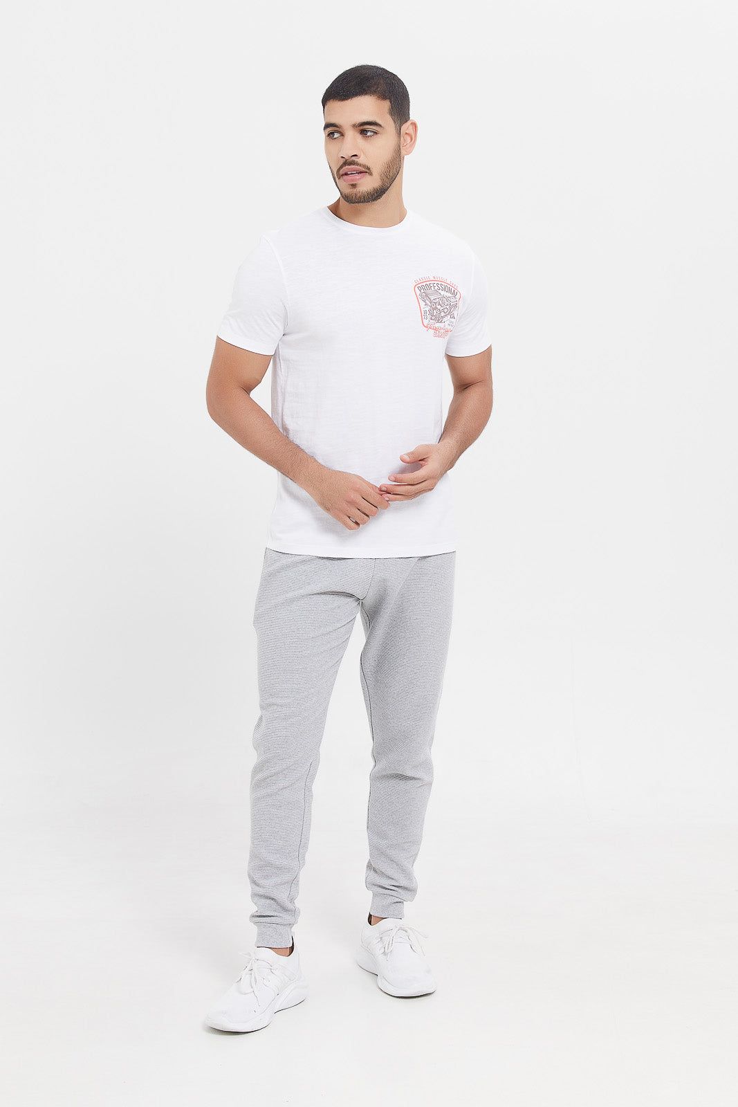 Men White Graphic T-Shirt sold by Redtag product image thumbnail 2