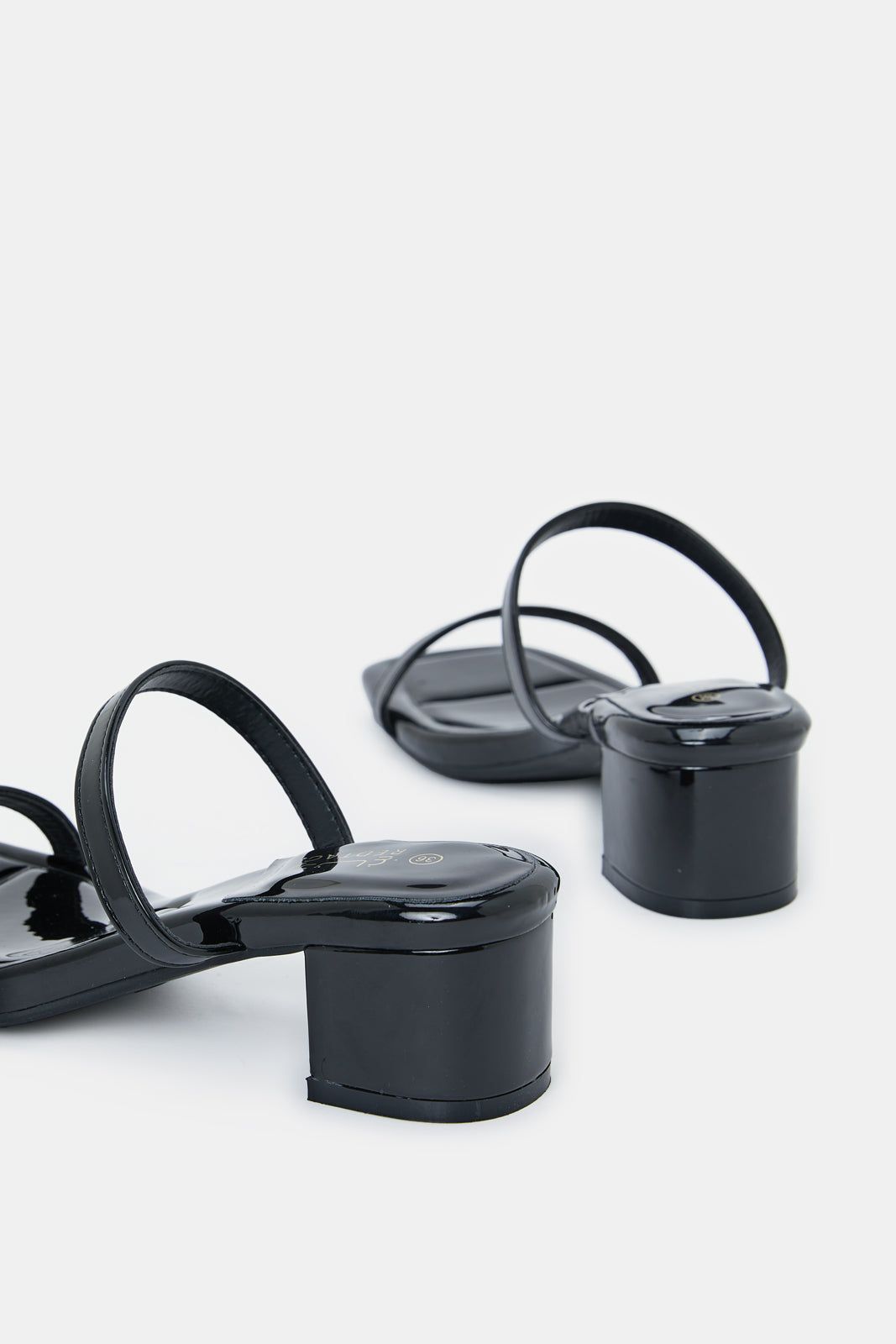 Women Black Patent Block Heel sold by Redtag product image thumbnail 4