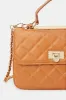 Women Tan Quilted Cross Body Bag sold by Redtag