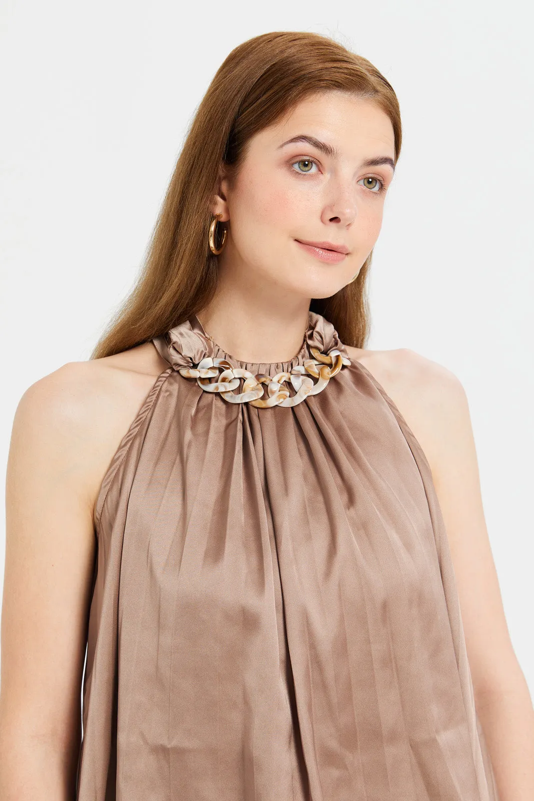 Woman Brown Chain Blouse sold by Redtag product image thumbnail 4