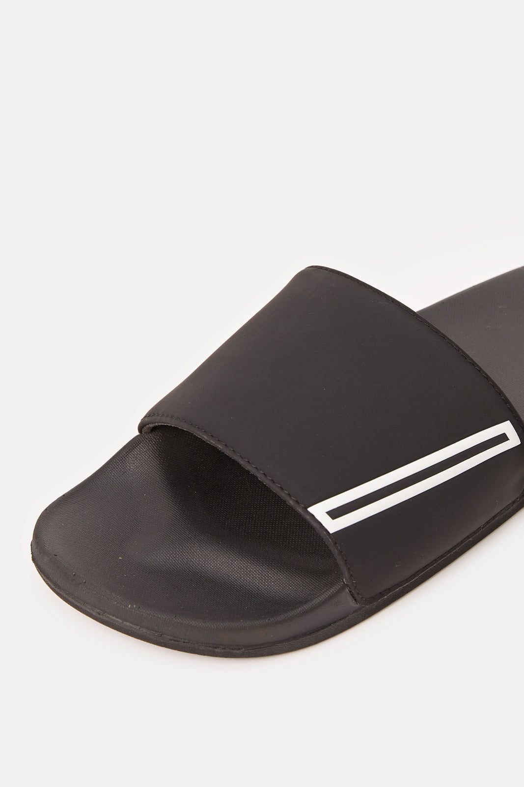 Men Black Extra Comfort Slides sold by Redtag product image thumbnail 3