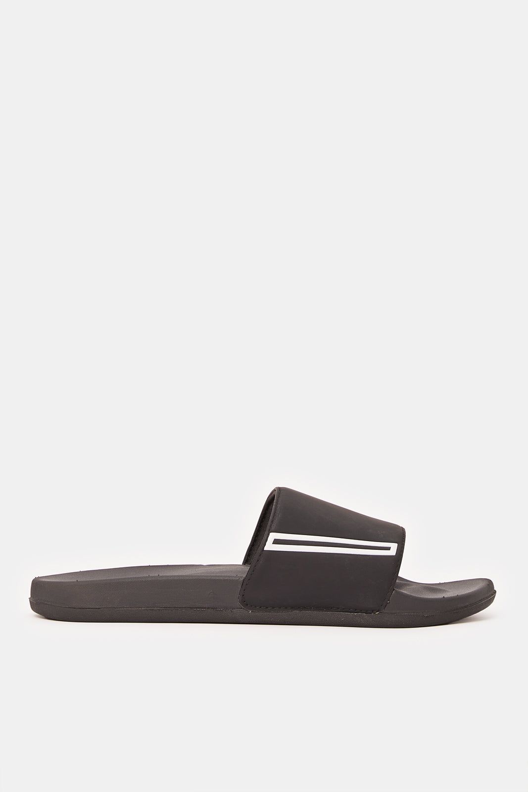 Men Black Extra Comfort Slides sold by Redtag