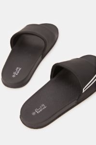 Men Black Extra Comfort Slides sold by Redtag