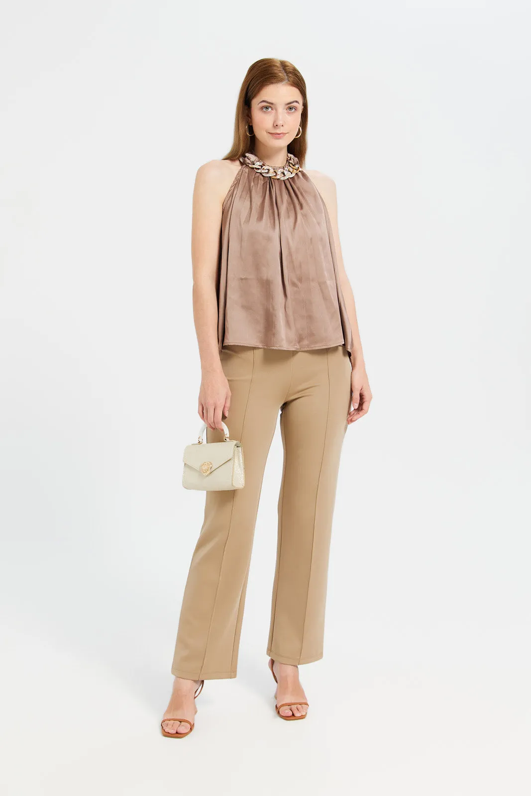 Woman Brown Chain Blouse sold by Redtag product image thumbnail 2
